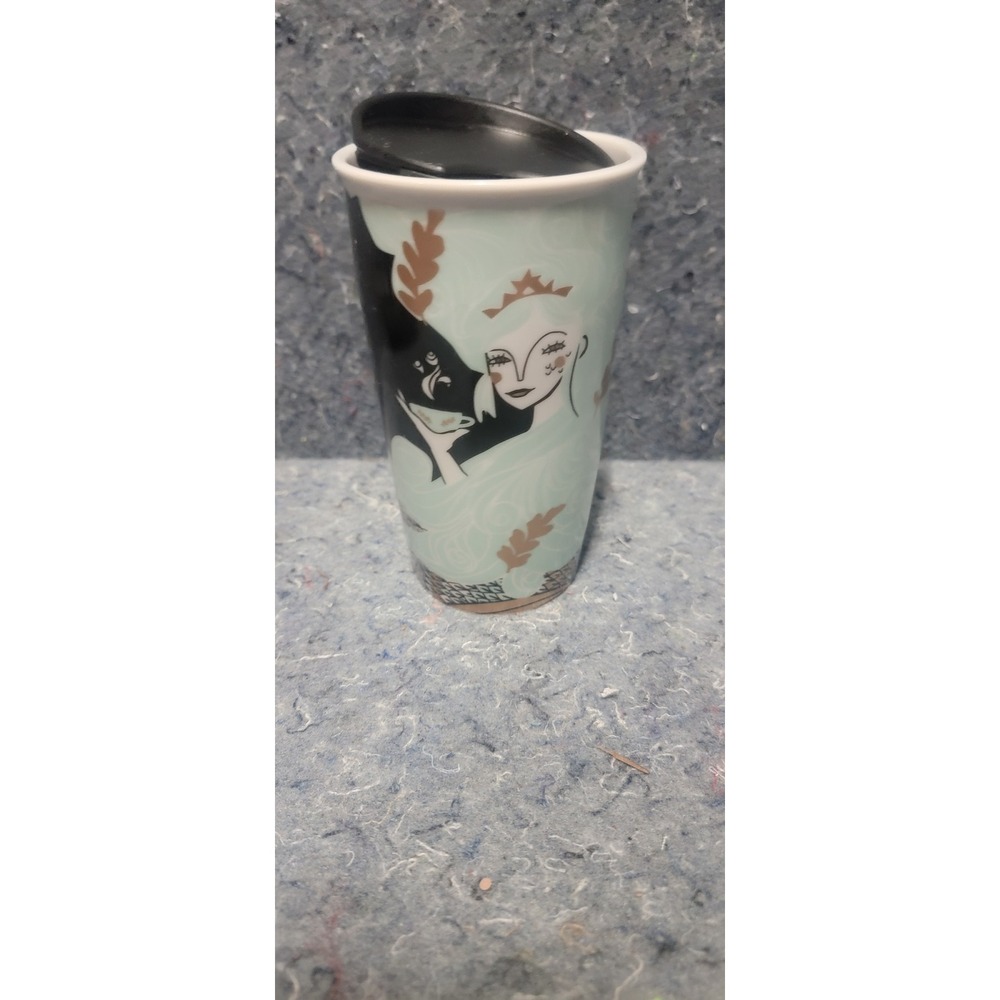 Starbucks 2018 Mermaid Siren LTD Ceramic‎ tumbleer Travel Mug 12oz